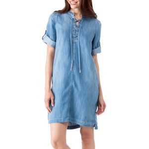 Denim shirt dress